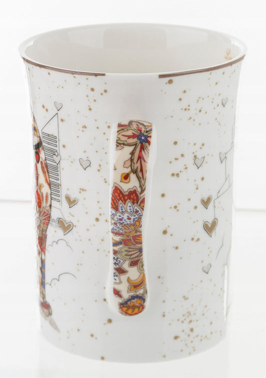 Kubek porcelanowy kot porcelana zakochane koty 250ml prezent