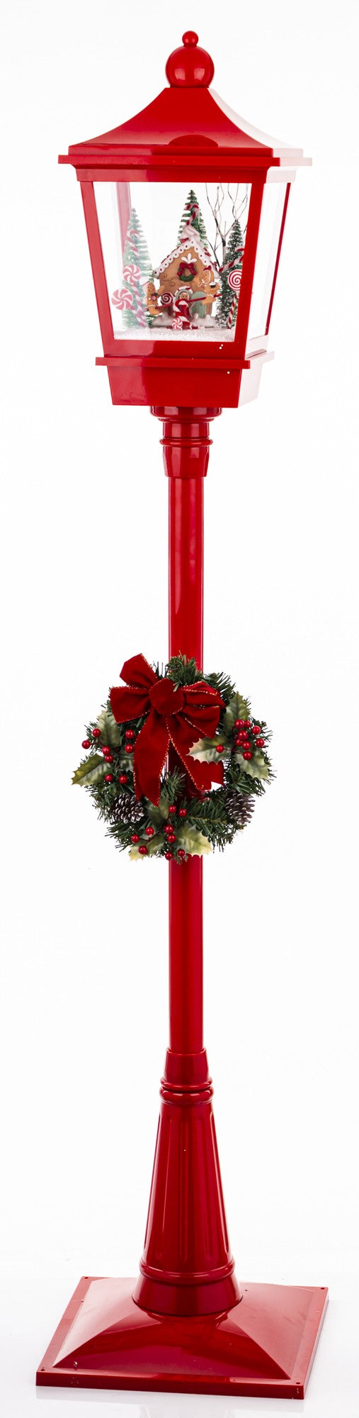 Dekoracja latarnia z pozytywką LED 186x38x38 dł. kabla ok. 150 cm wzór 2