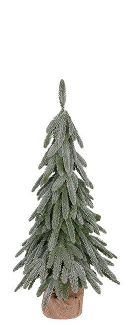 Choinka dekoracyjna zielony, biały tworzywo sztuczne 50 cm cm