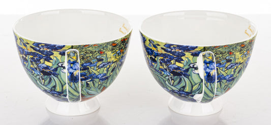 Produkt dekoracyjny Kpl. 2 Filiżanki 2 Spodki porcelana wielokolorowy