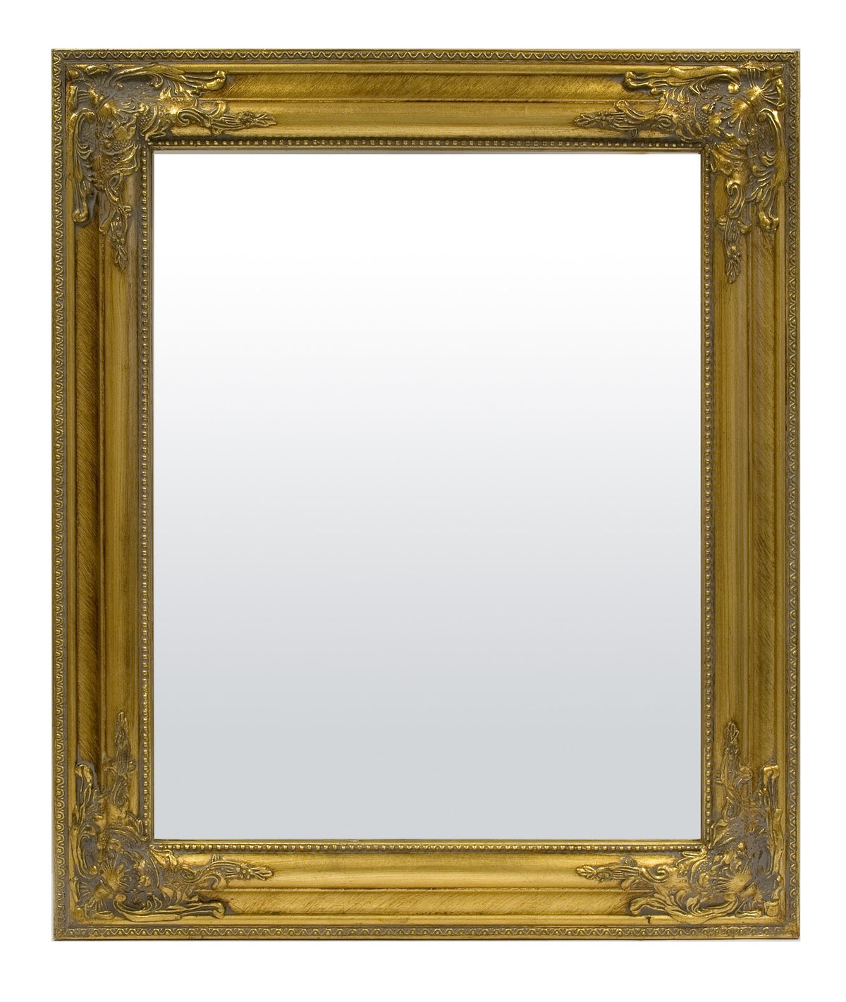 Lustro dekoracyjne złoty drewniana rama,szkło 55x65x3 RAMA 7 cm