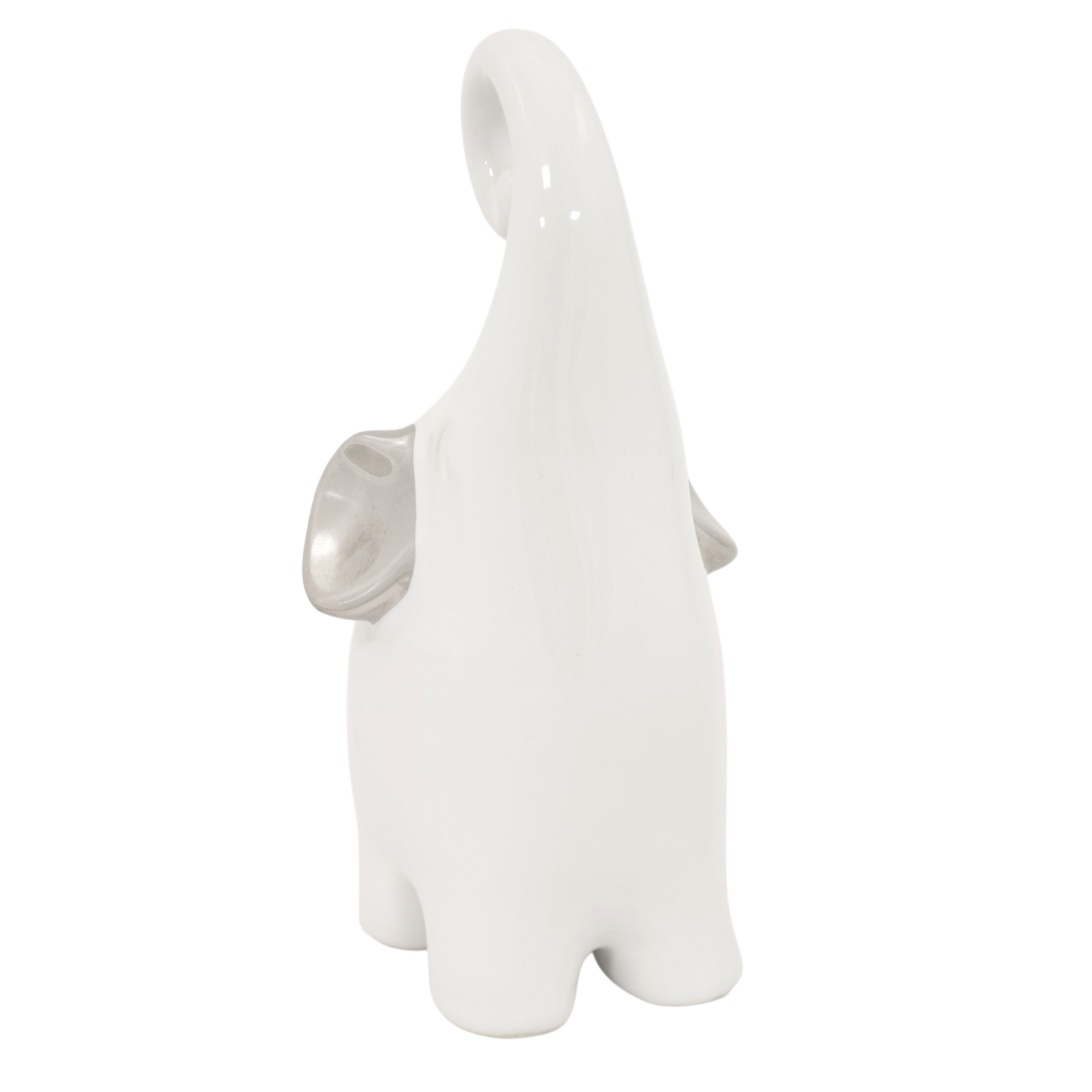 Słonik porcelanowy dekoracja ozdoba ceramika biały
