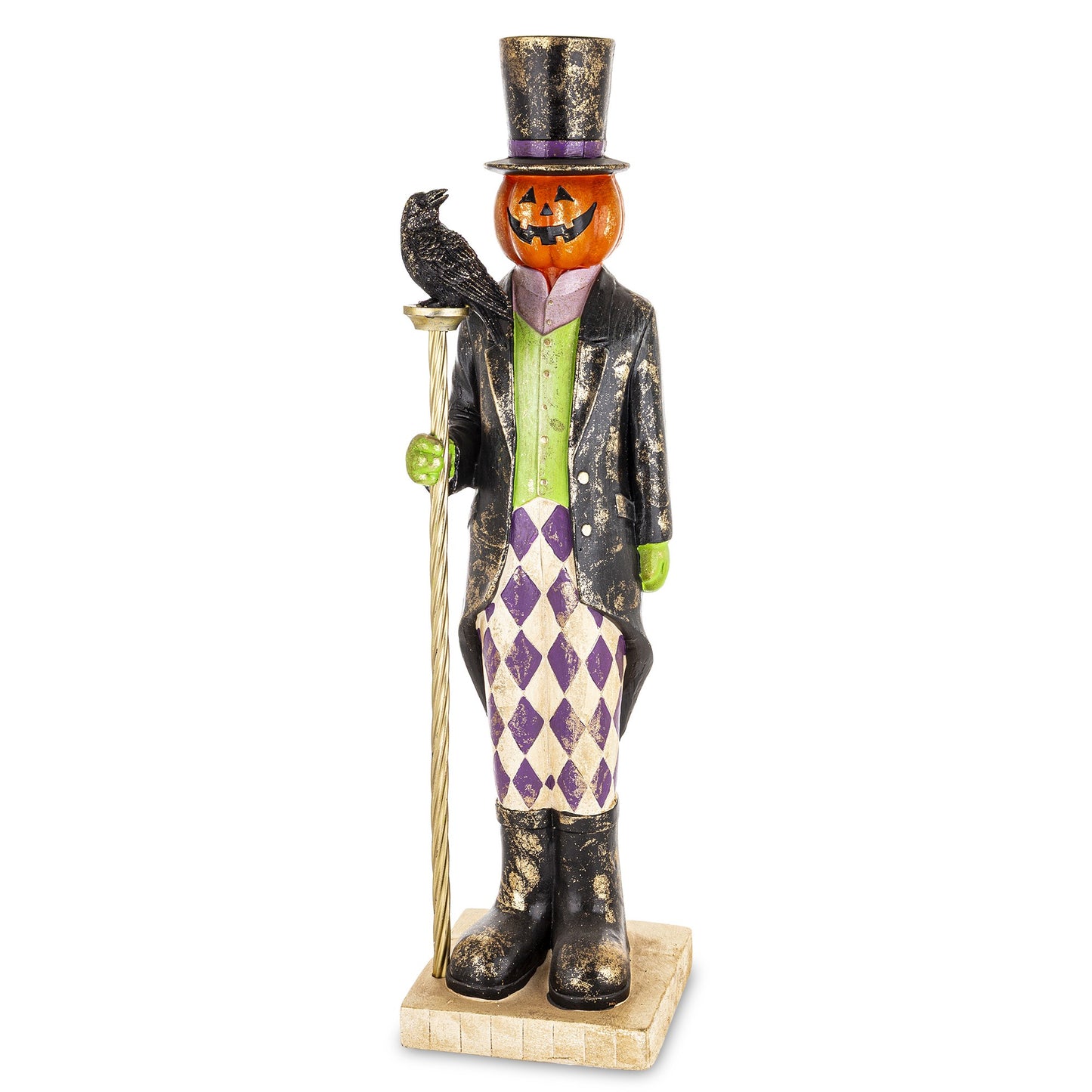 Figurka dynia Halloween dekoracyjna wielokolorowy 84x21x21