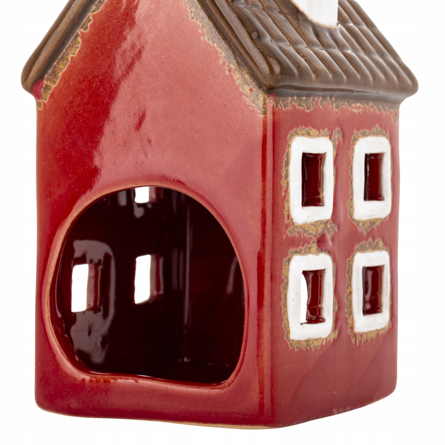 Dekoracja Domek Na T-Light Figurka Kamieniczka 10,5x6x6 cm świecznik