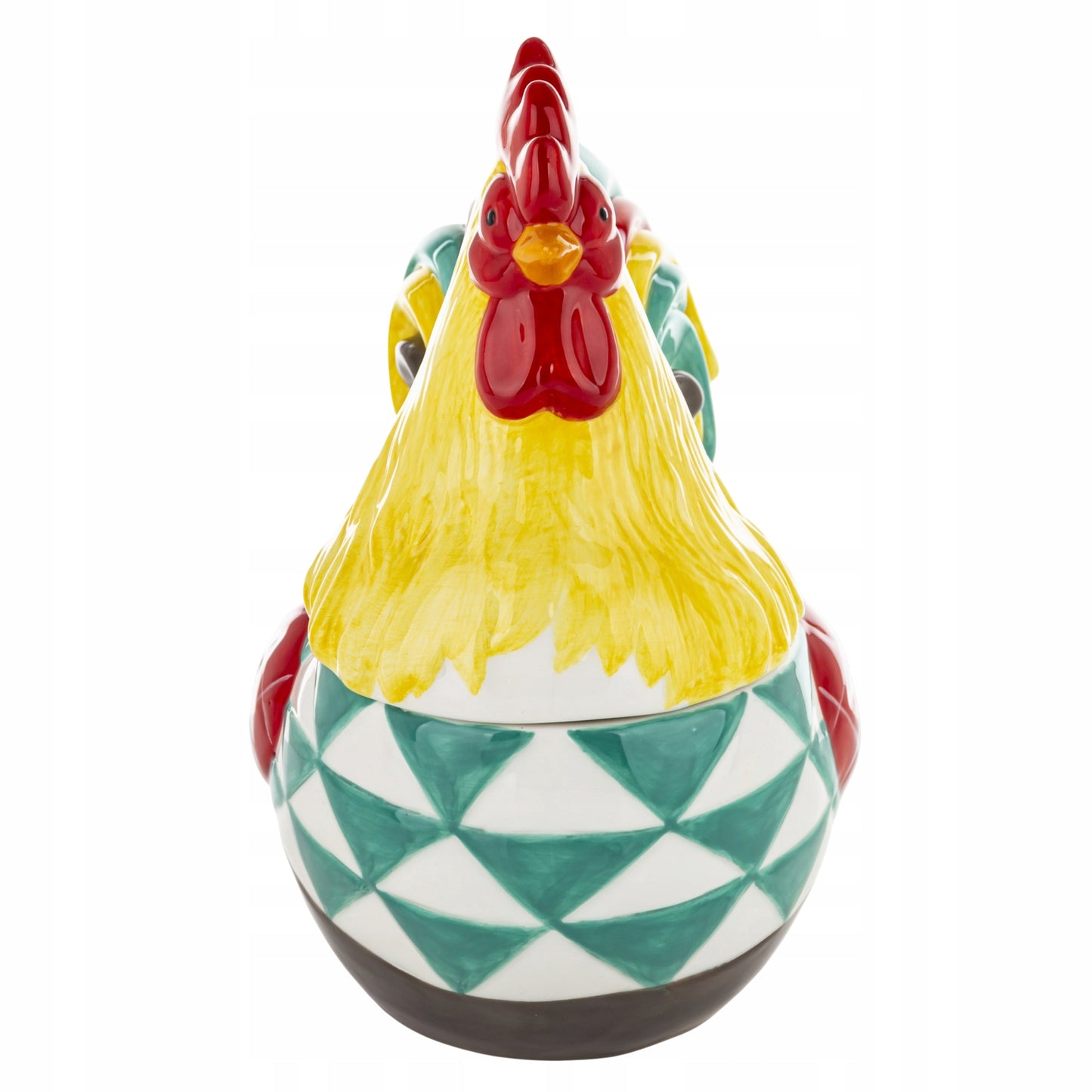 zestaw kura i kogut pojemnik ceramiczny 2 szt figurka wielkanocna