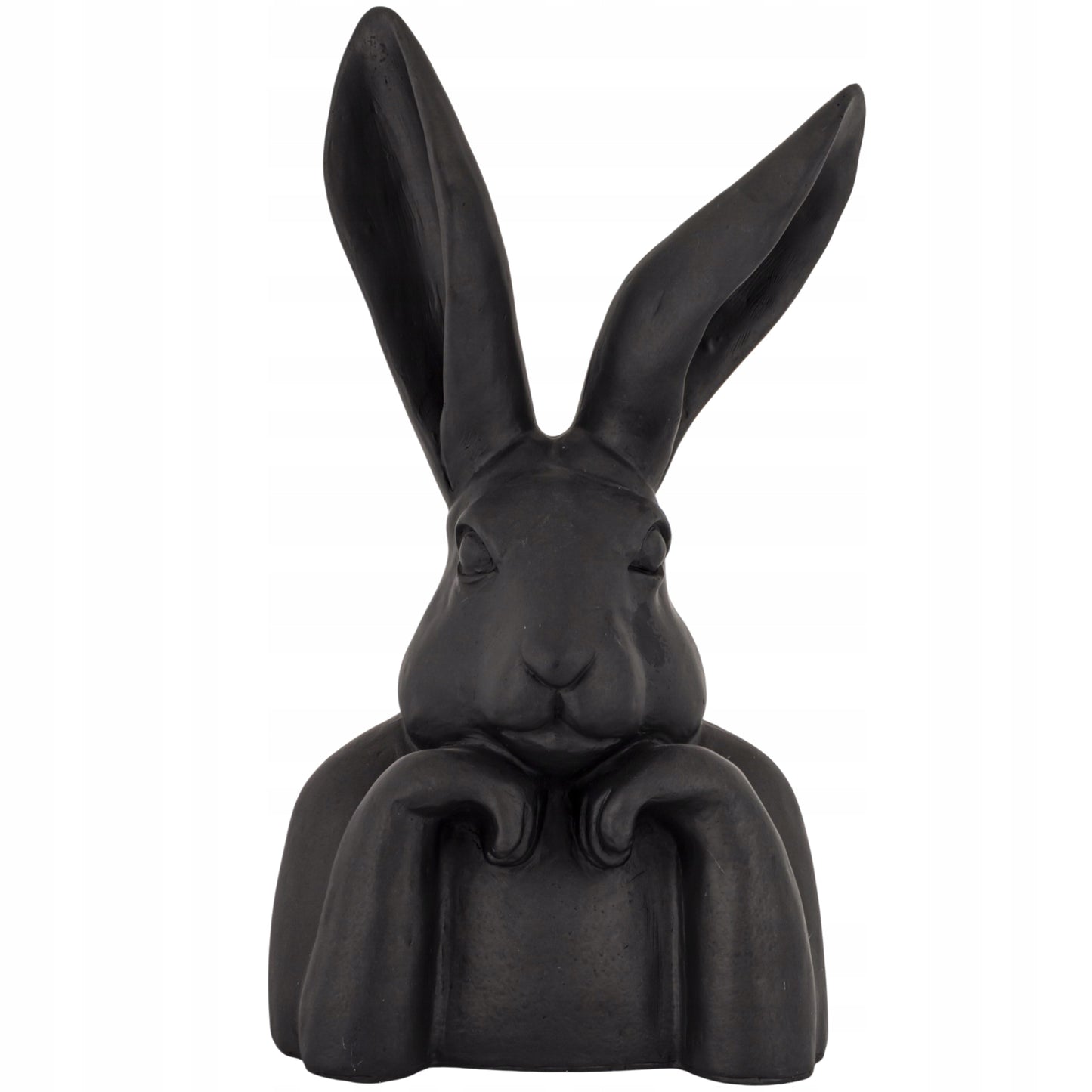 Figurka Królik Zajączek Statuetka Dekoracja Czarna Duża 47,5cm Loft