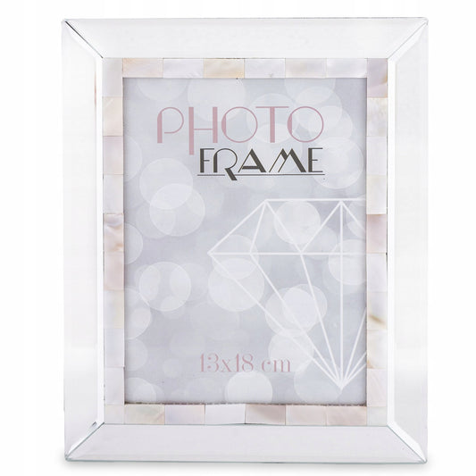 Ramka lustrzana glamour zdobiona 13x18
