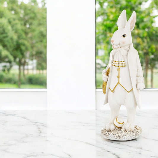 Figurka wielkanocna tworzywo sztuczne Pan zając królik wielkanocny 36 cm