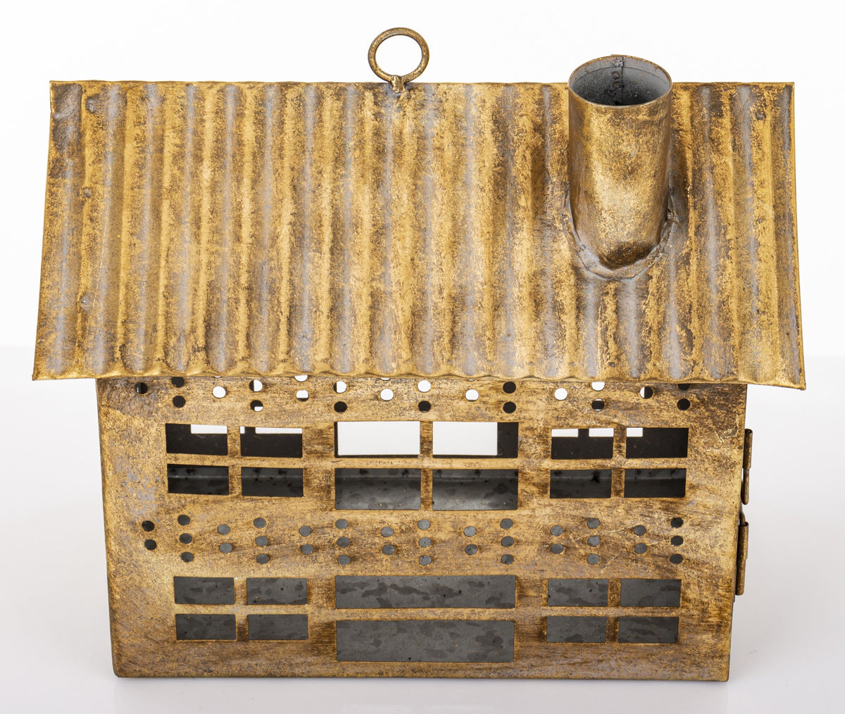 Figurka świąteczna Dekoracja Metalowa złoty 21,5x24,5x15