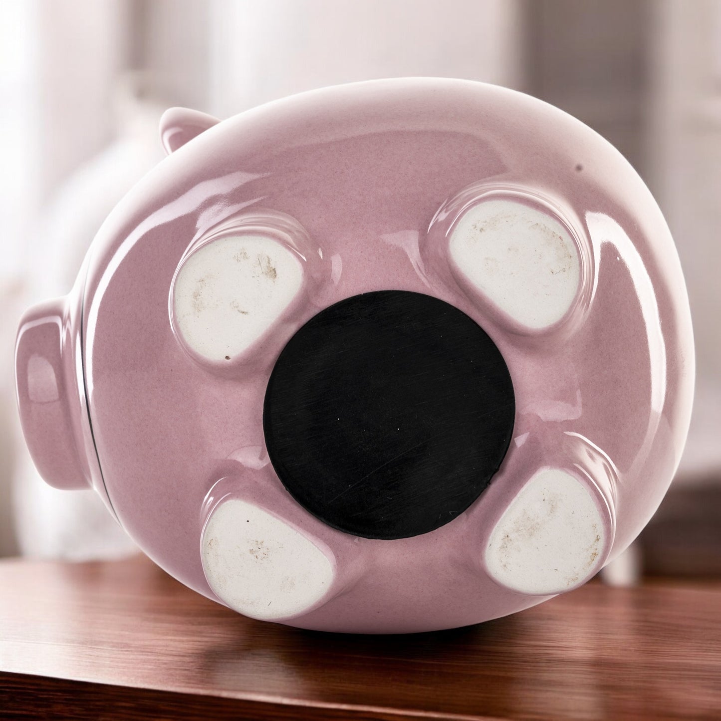 Skarbonka Świnka OTWIERANA Ceramiczna RÓŻOWA 12 cm