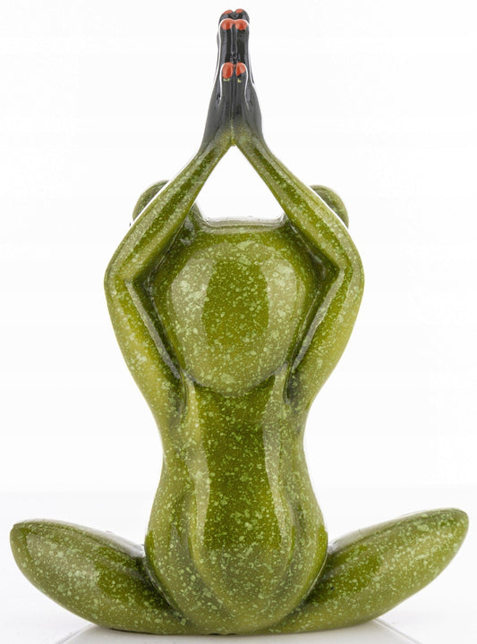 FIGURKA ŻABA MEDYTUJĄCA 20x15x7cm żabka joga pilates