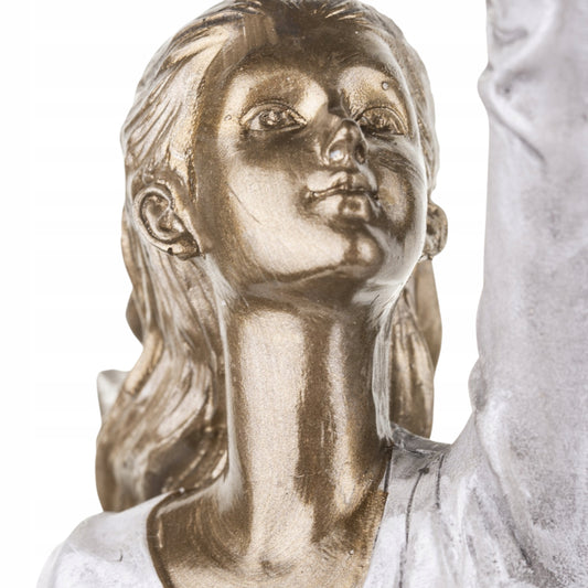 Figurka baletnica kobieta w białej sukni elegancka ozdoba dekoracja 47cm
