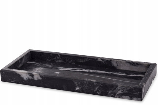 Taca Dekoracyjna Patera ozdobna marmurowa 30x13 cm podstawka
