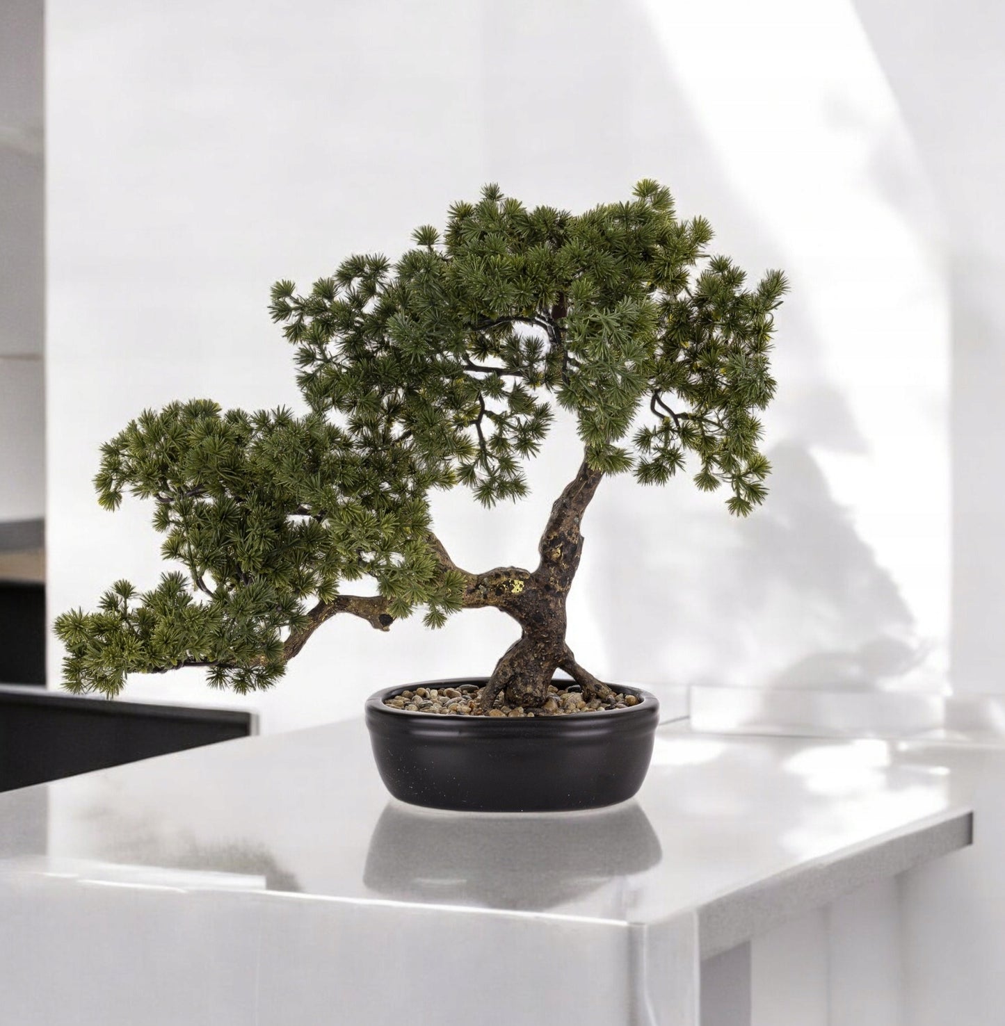 Roślina dekoracyjna w doniczce sztuczny kwiat drzewko Bonsai duże