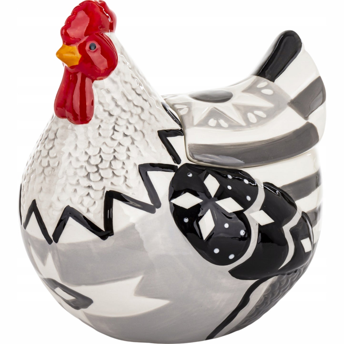 Pojemnik z pokrywką Figurka wielkanocna ceramika kura 22 cm