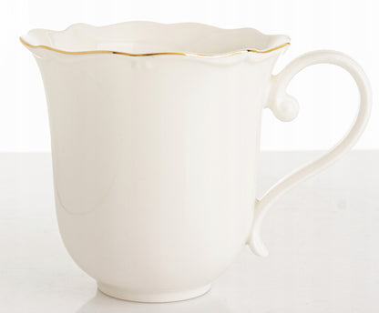 Kubek porcelanowy w pudełku 350 ml elegancki biały kubeczek