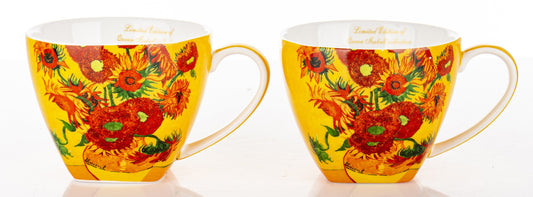 Kpl. 2 Filiżanki 2 Talerzyki 2 Łyżeczki porcelana wielokolorowy