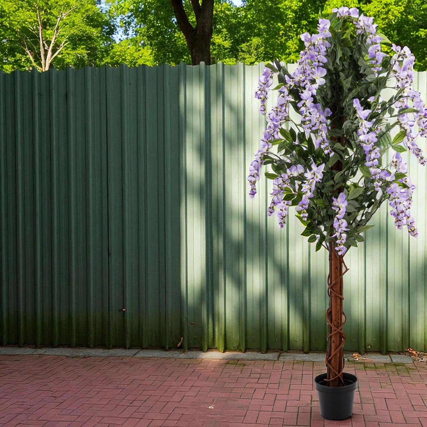 Drzewko Dekoracyjne Wisteria 157 cm sztuczny krzew w doniczce palma