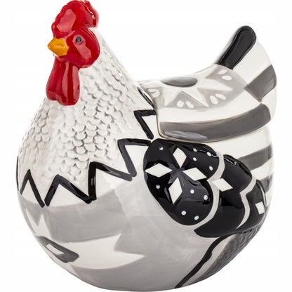 Pojemnik z pokrywką Figurka wielkanocna ceramika kura 22 cm