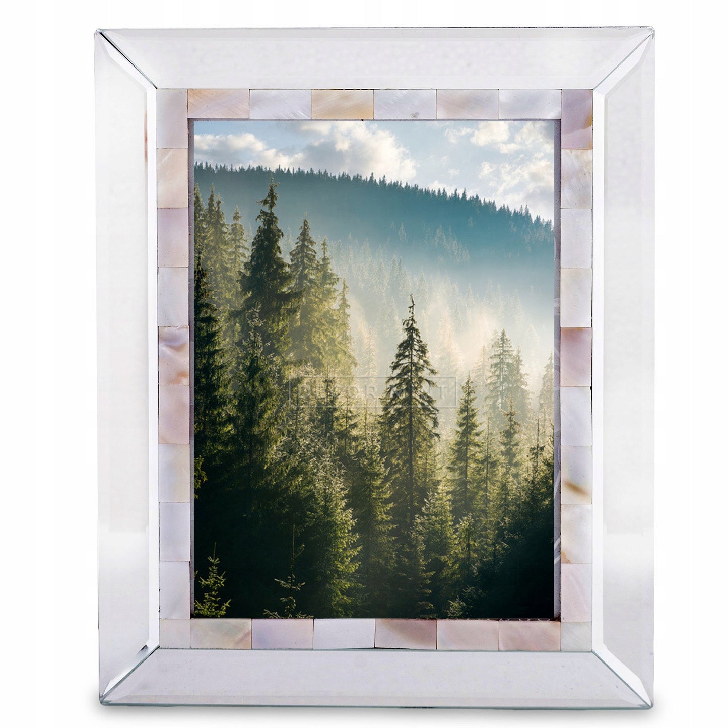 Ramka lustrzana glamour zdobiona 13x18