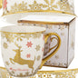 Kubek filiżanka świąteczna w pudełku porcelana prezent świąteczny