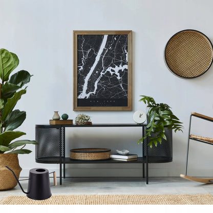 Konewka czarna metalowa loft ozdobna