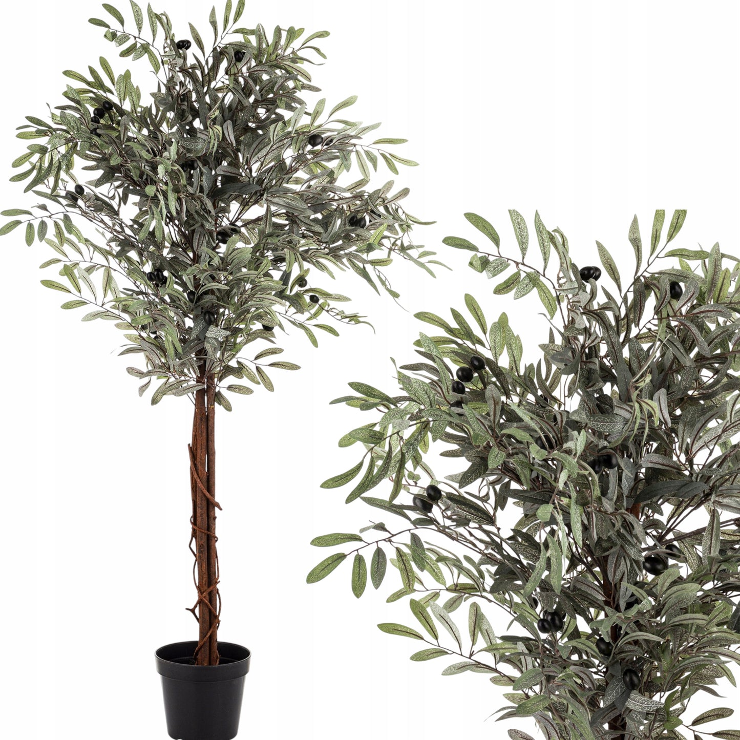 Oliwka dekoracyjne wysokie drzewko oliwne krzew roślina dekoracyjna 125 cm