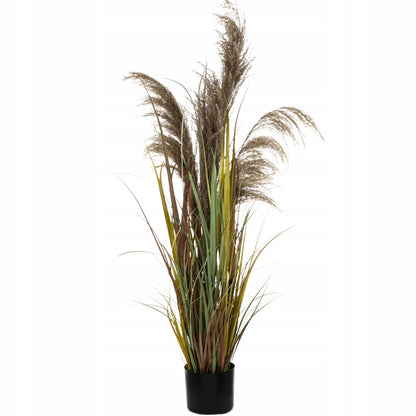 Elegancka wysoka Trawa Pampasowa Sztuczna 120 cm Roślina Ozdobna Doniczka