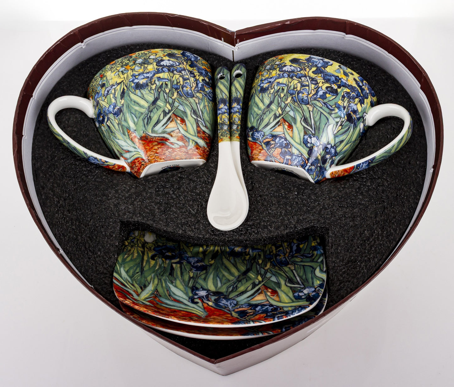 Produkt dekoracyjny Kpl. 2 Filiżanek Ze Spodkami I Łyżeczkami porcelana