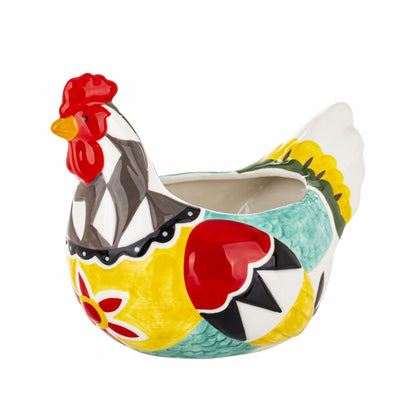Ceramiczna Kura - Pojemnik Wielkanocny Figurka Osłonka Dekoracja Wiosenna