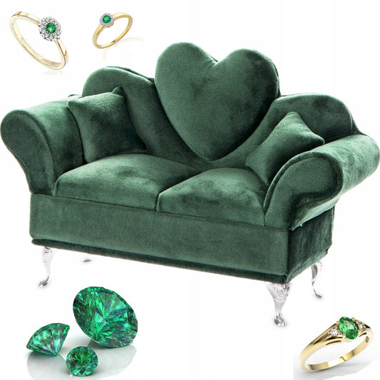 Szkatułka na biżuterię Venus Sofa zielona