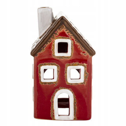 Dekoracja Domek Na T-Light Figurka Kamieniczka 10,5x6x6 cm świecznik