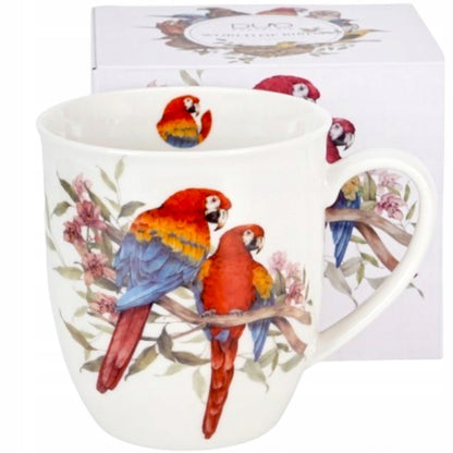 Kubek porcelanowy w pudełku papugi Duo Ptasi Świat porcelana 650 ml XXL