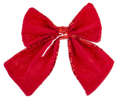 Kokarda tekstylna czerwona 22x26x2,5 cm