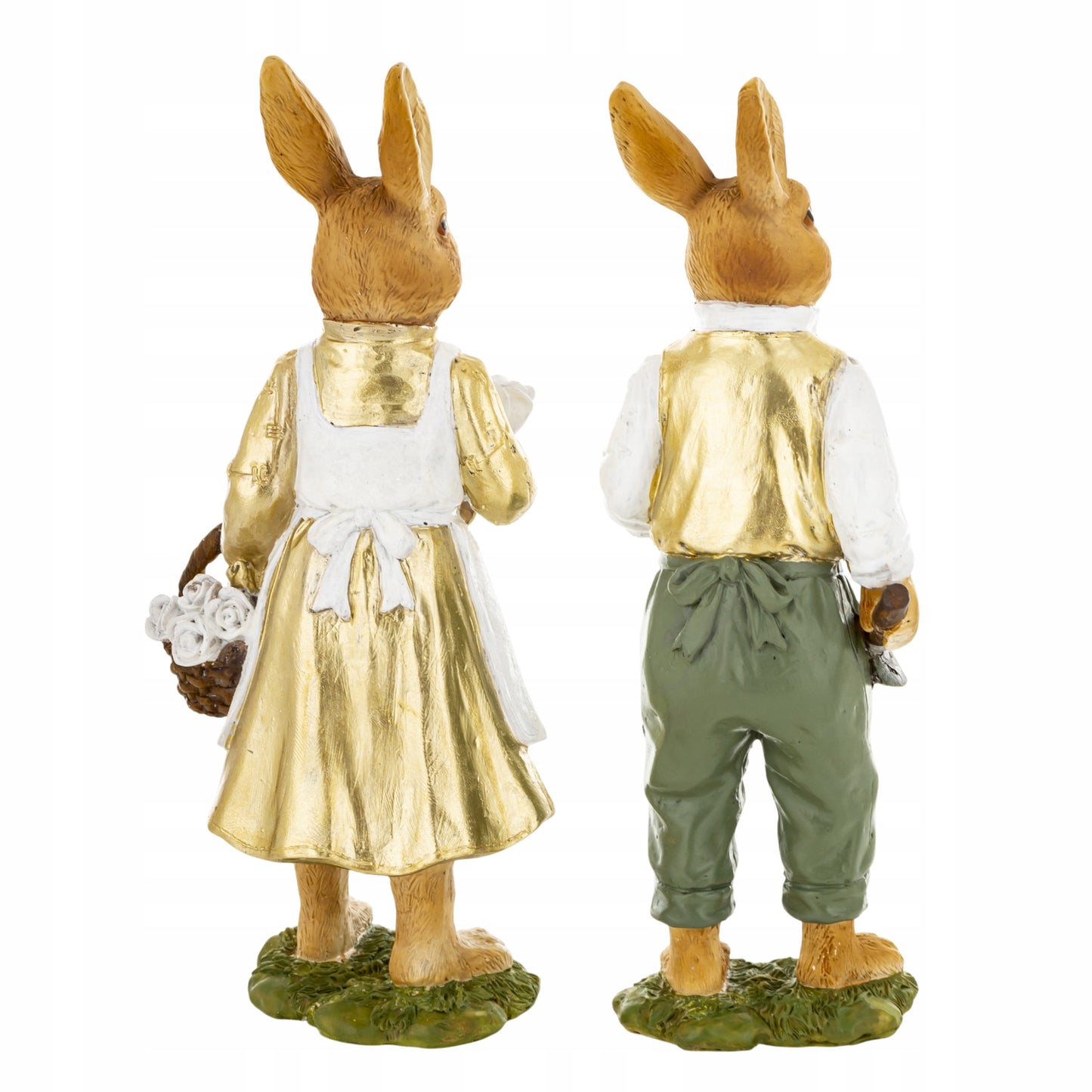 2szt zestaw figurek Pan i Pani Królik figurka wielkanocna zajączek zające