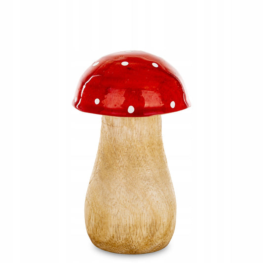 Figurka Grzyb 9x5,5x5,5 cm jesienna ozdoba grzybek muchomor