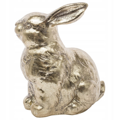 Królik figurka wielkanocna złota dekoracja zajączek ozdoba glamour