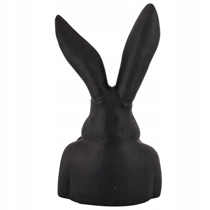 Figurka Królik Zajączek Statuetka Dekoracja Czarna Duża 47,5cm Loft