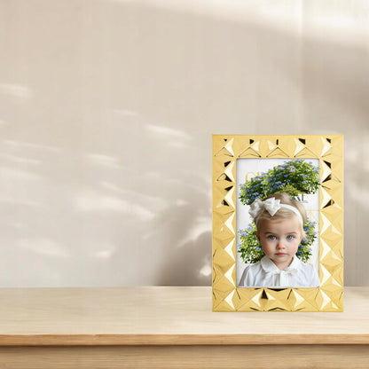 złota ramka na zdjęcia 10x15 glamour