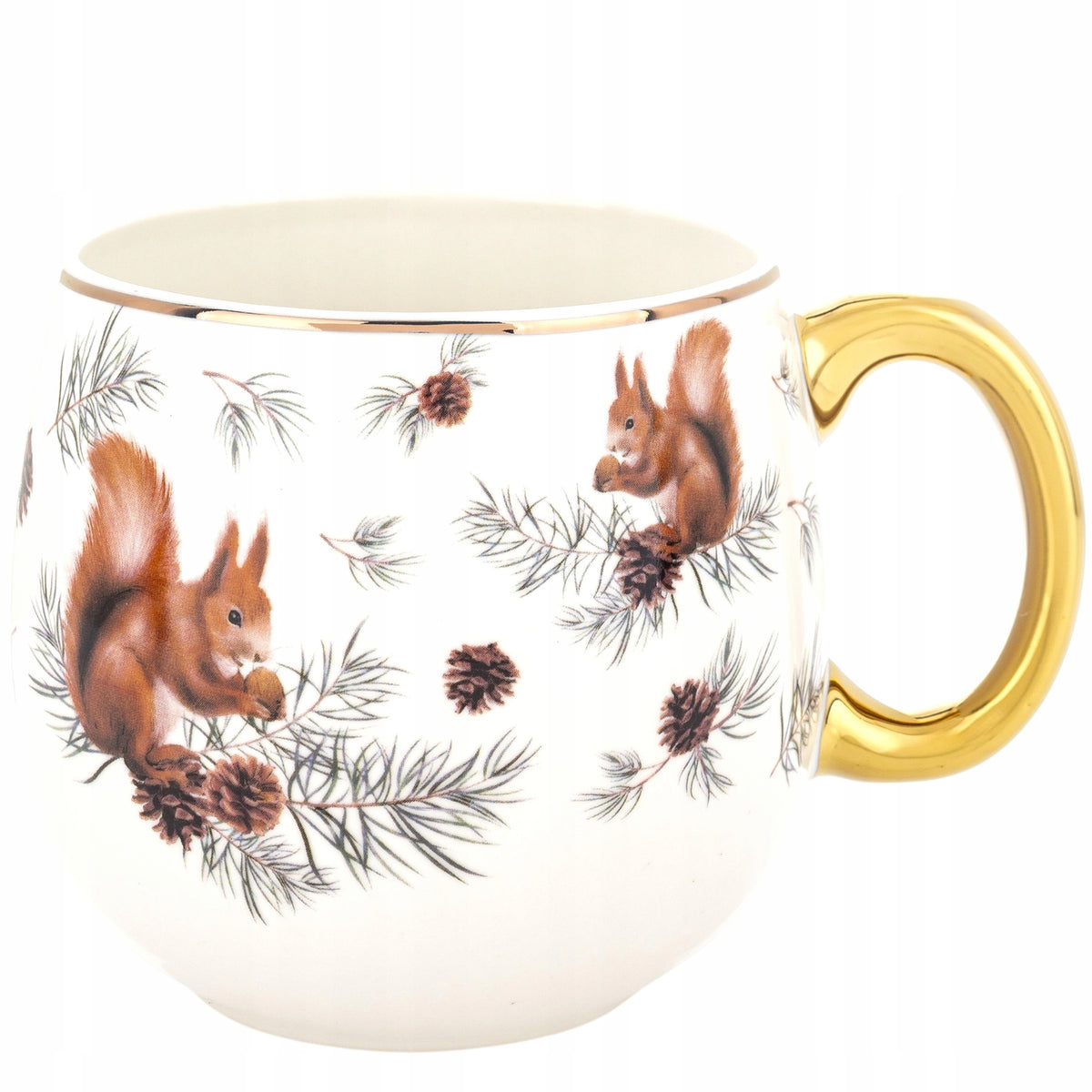 Porcelanowy Kubek baryłka 530 ml duży w pudełku