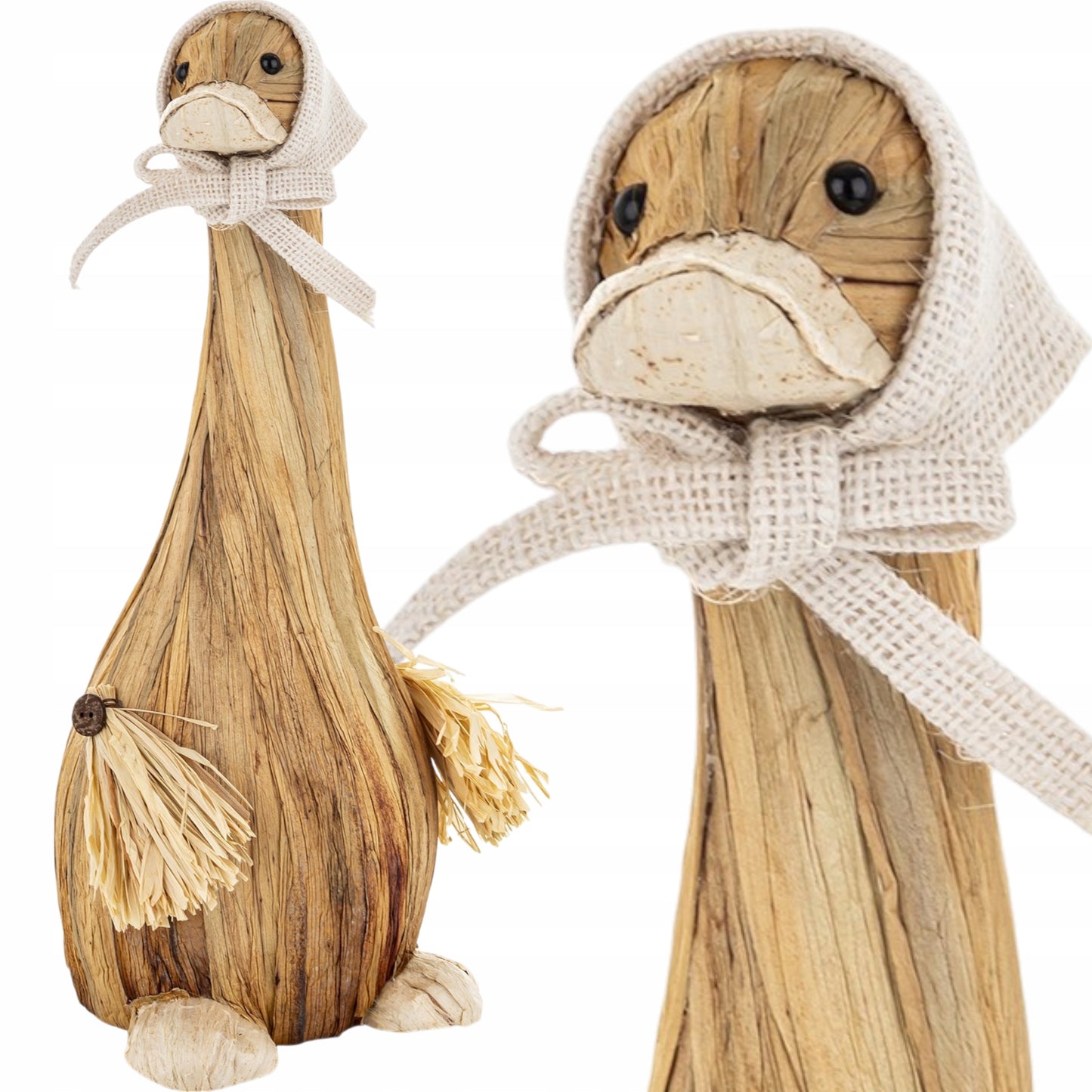 Figurka Kaczka 39cm ozdoba dekoracyjna gęś wielkanocna