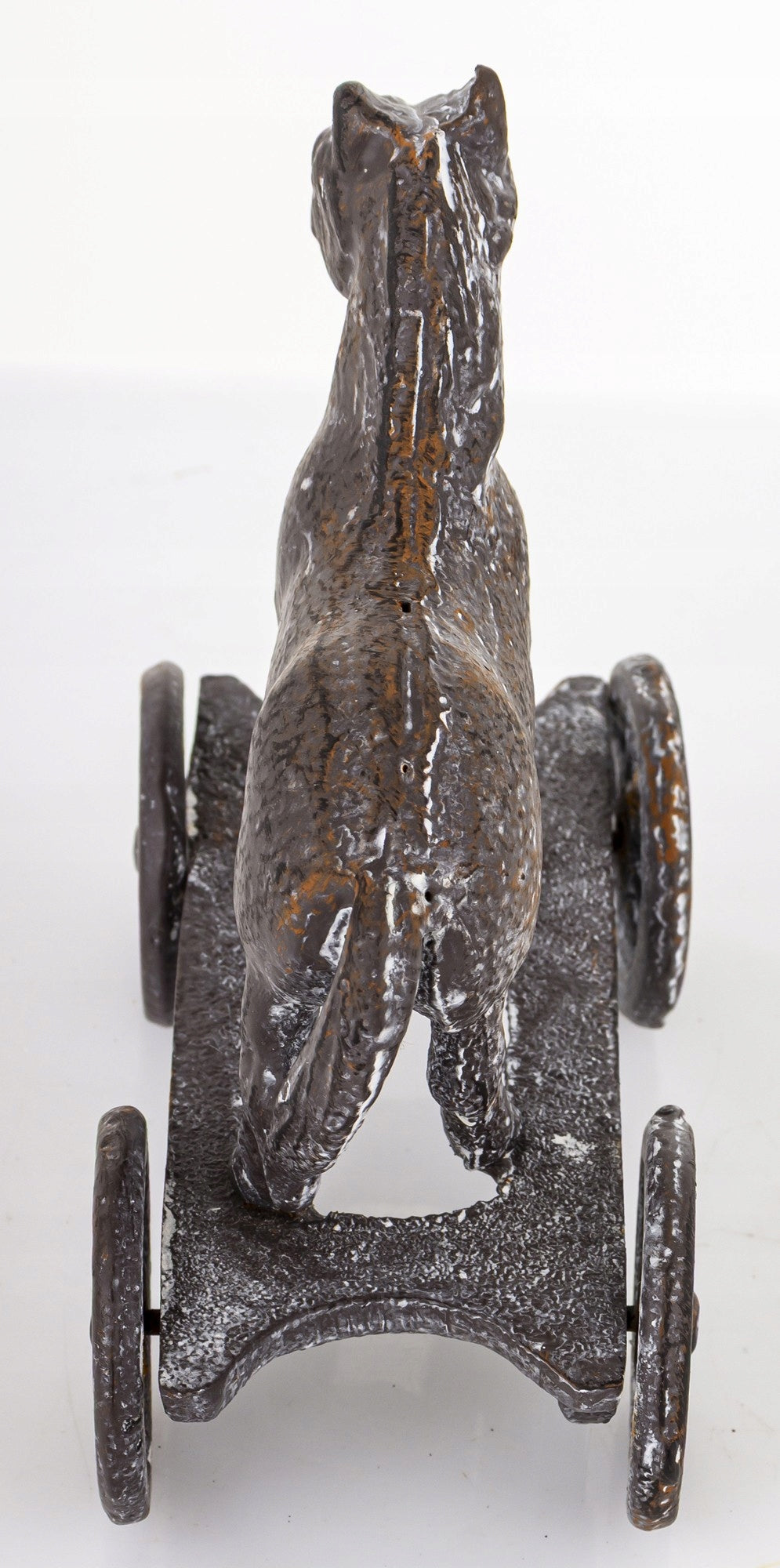 Figurka Metalowa Koń na Kółkach Vintage Loft Retro 13,5cm żeliwny dekoracja