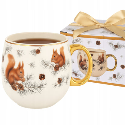 Porcelanowy Kubek baryłka 530 ml duży w pudełku