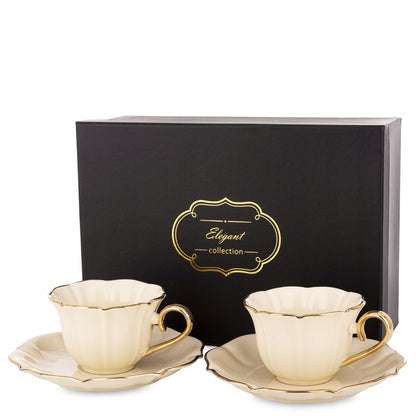 Zestaw filiżanek 220 ml komplet 2 szt. w pudełku filiżanka prezent