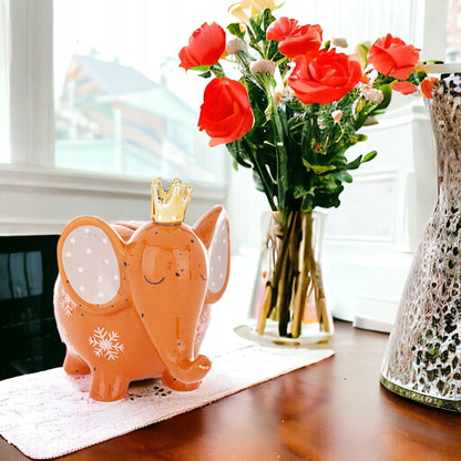 Skarbonka ceramiczna Słoń Słonik figurka ozdoba prezent dla dziecka