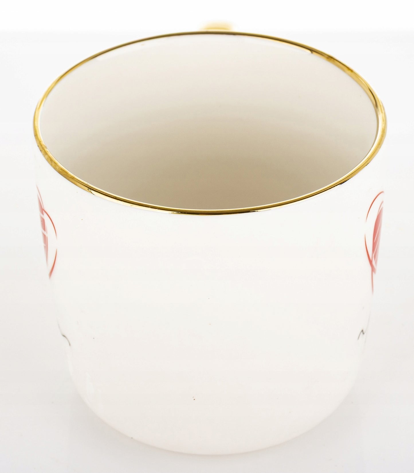 Duży porcelanowy kubek w pudełku na walentynki prezent 385 ml