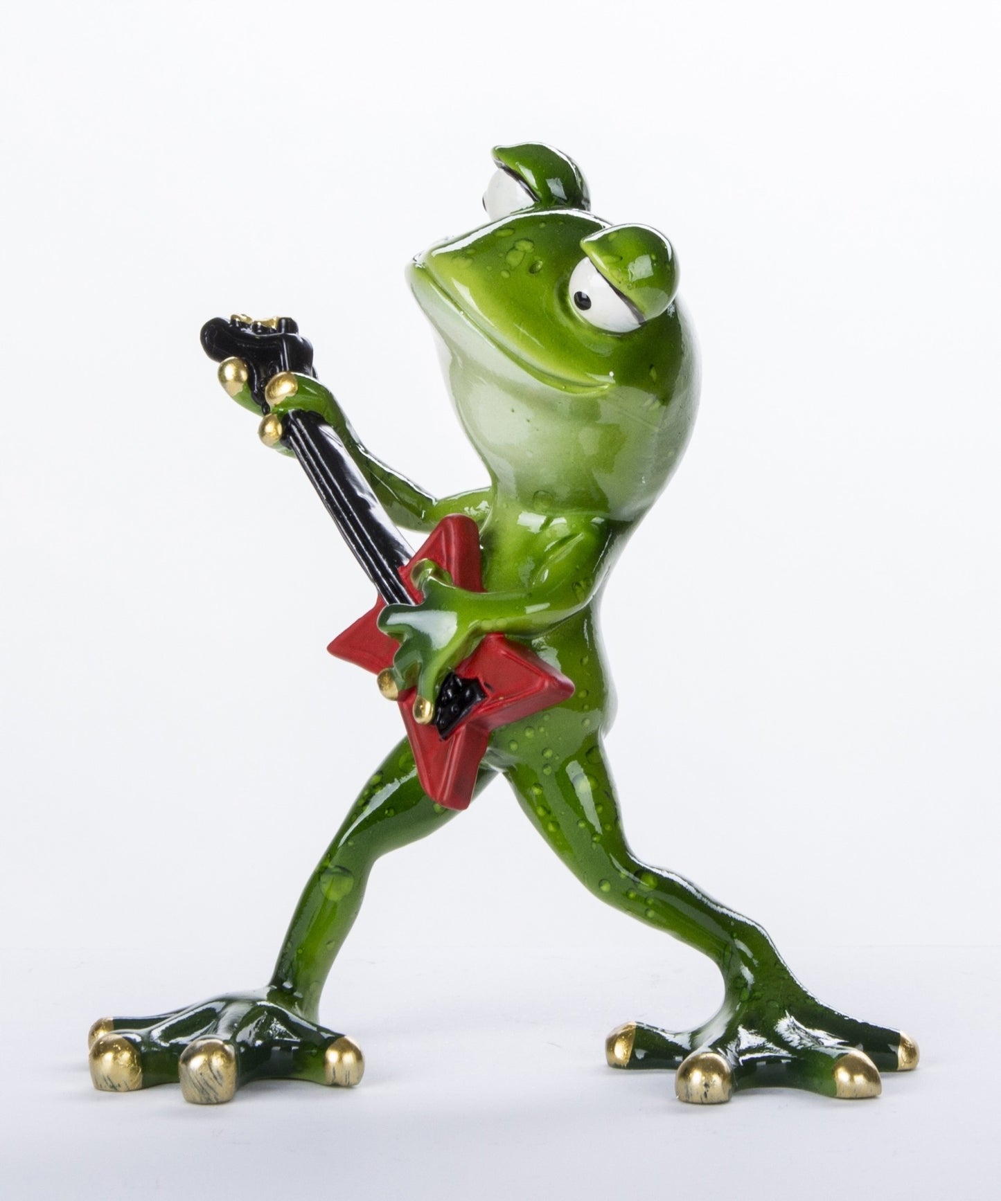 FIGURKA ŻABKA GITARZYSTA MUZYK ŻABA ŚMIESZNA