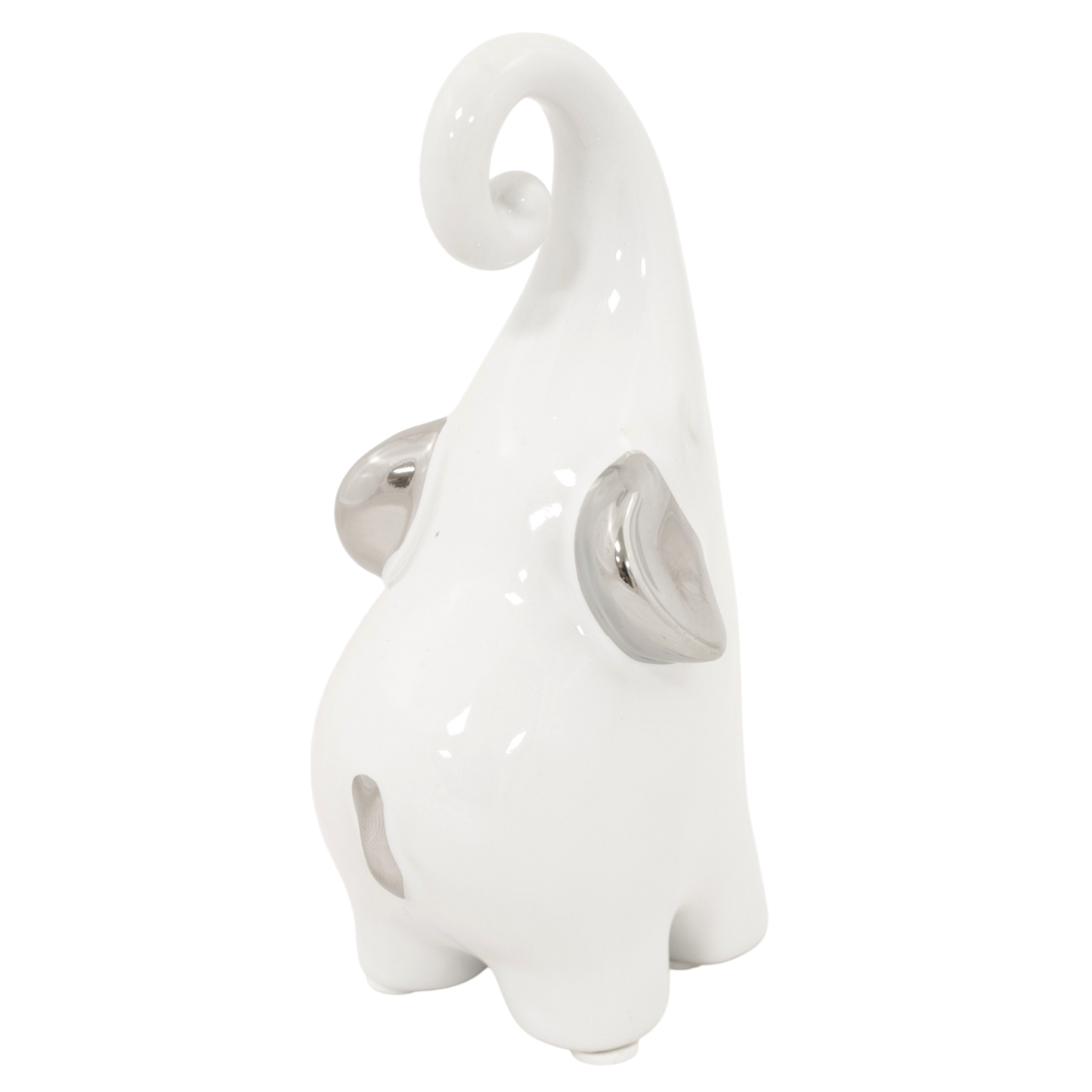 Słonik porcelanowy dekoracja ozdoba ceramika biały