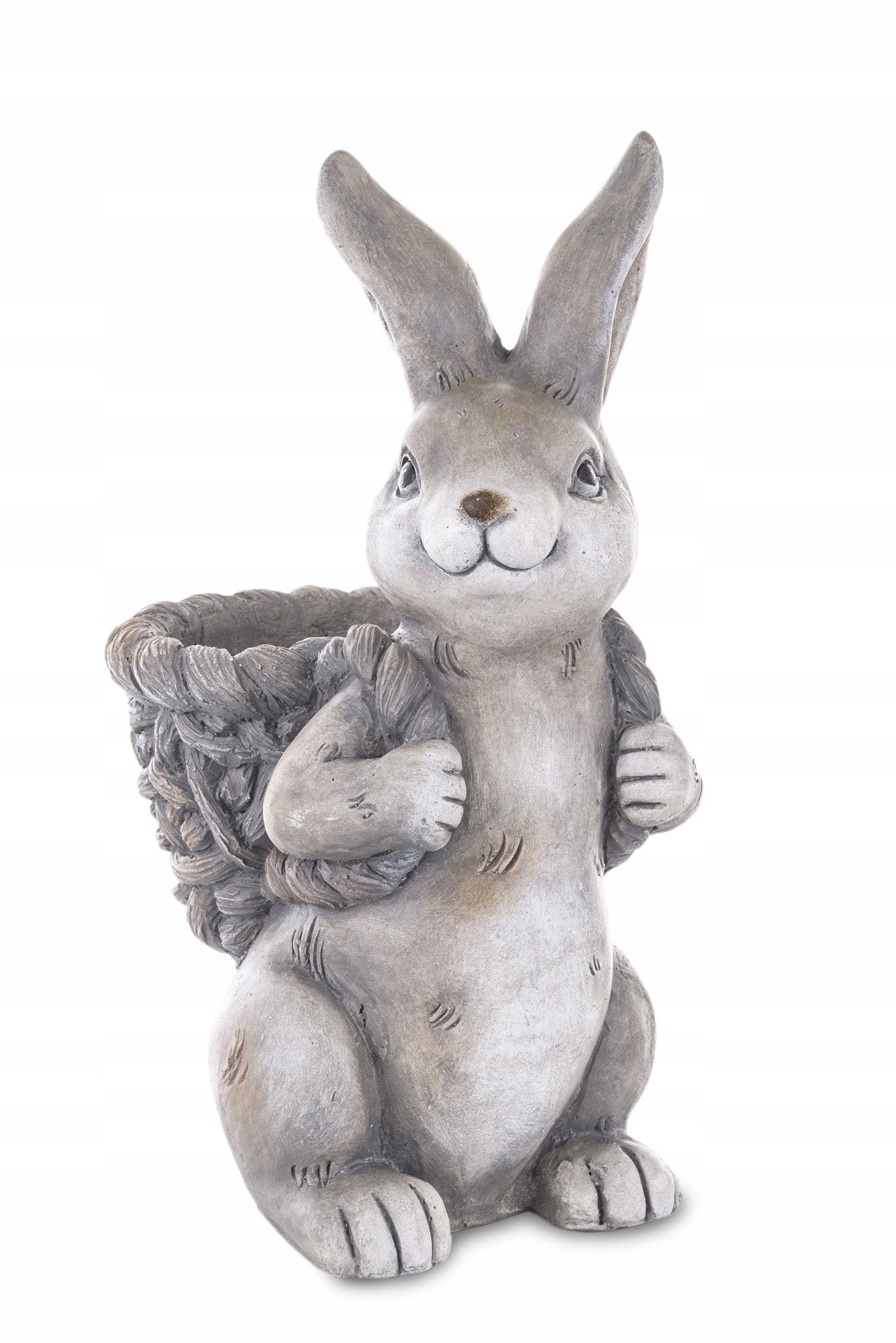 Osłonka figurka zając koszyk 41 cm Królik wielkanocny doniczka koszyczek
