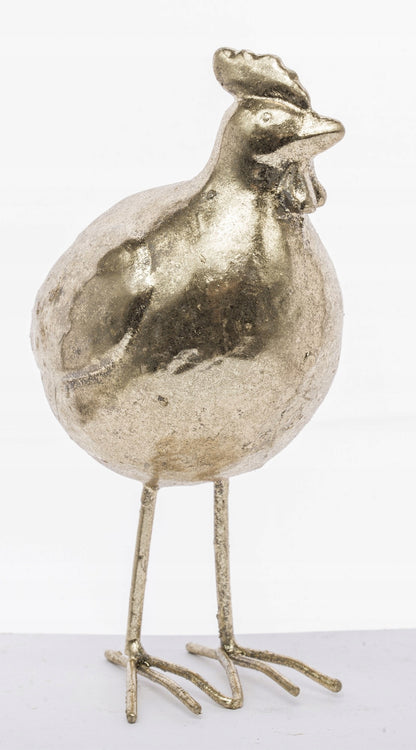 figurka kura wielkanocna kurka złota 13 cm